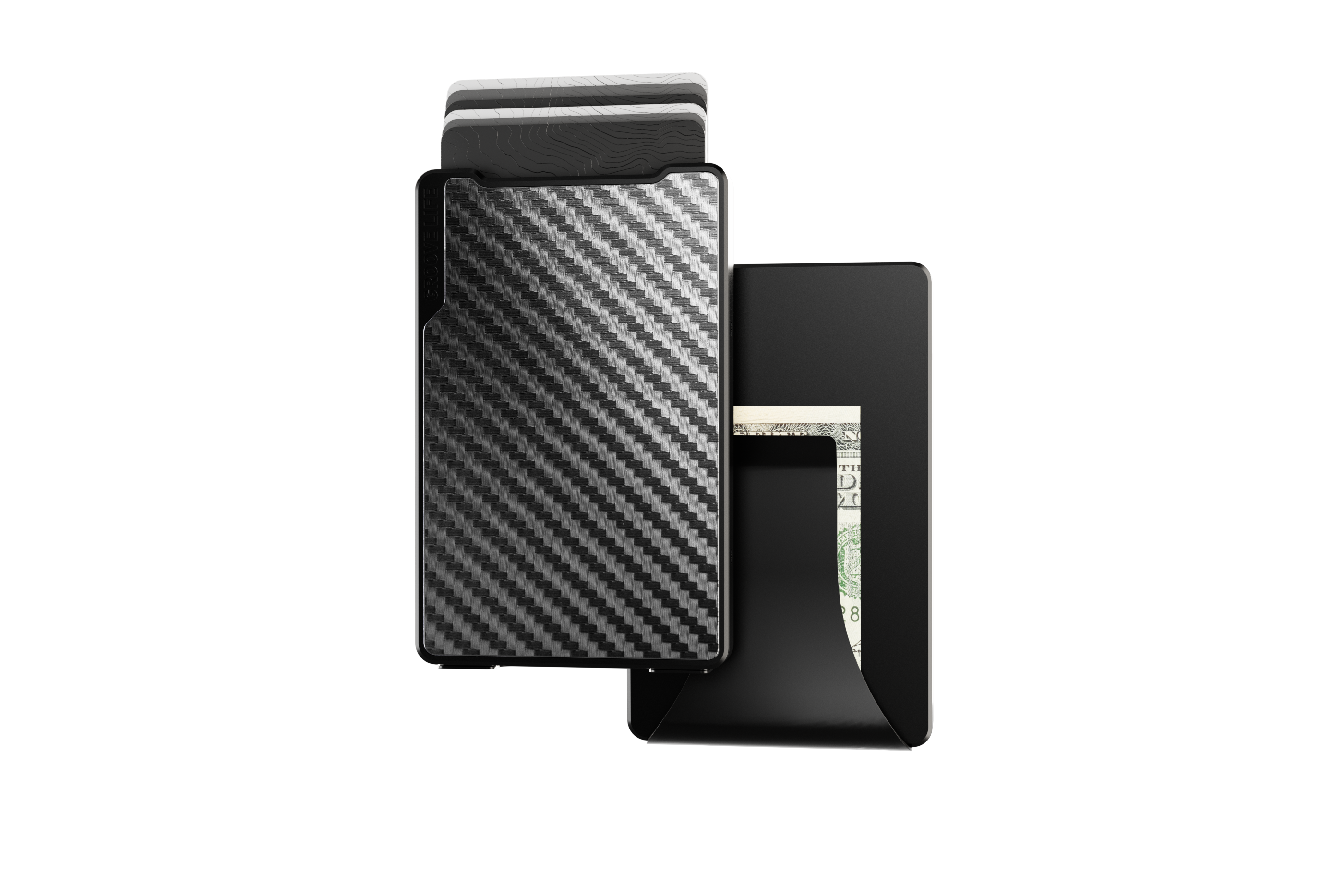 Groove Wallet® Carbon Fiber - Midnight Black