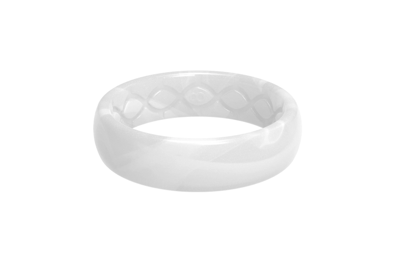 solid pearl thin ring 