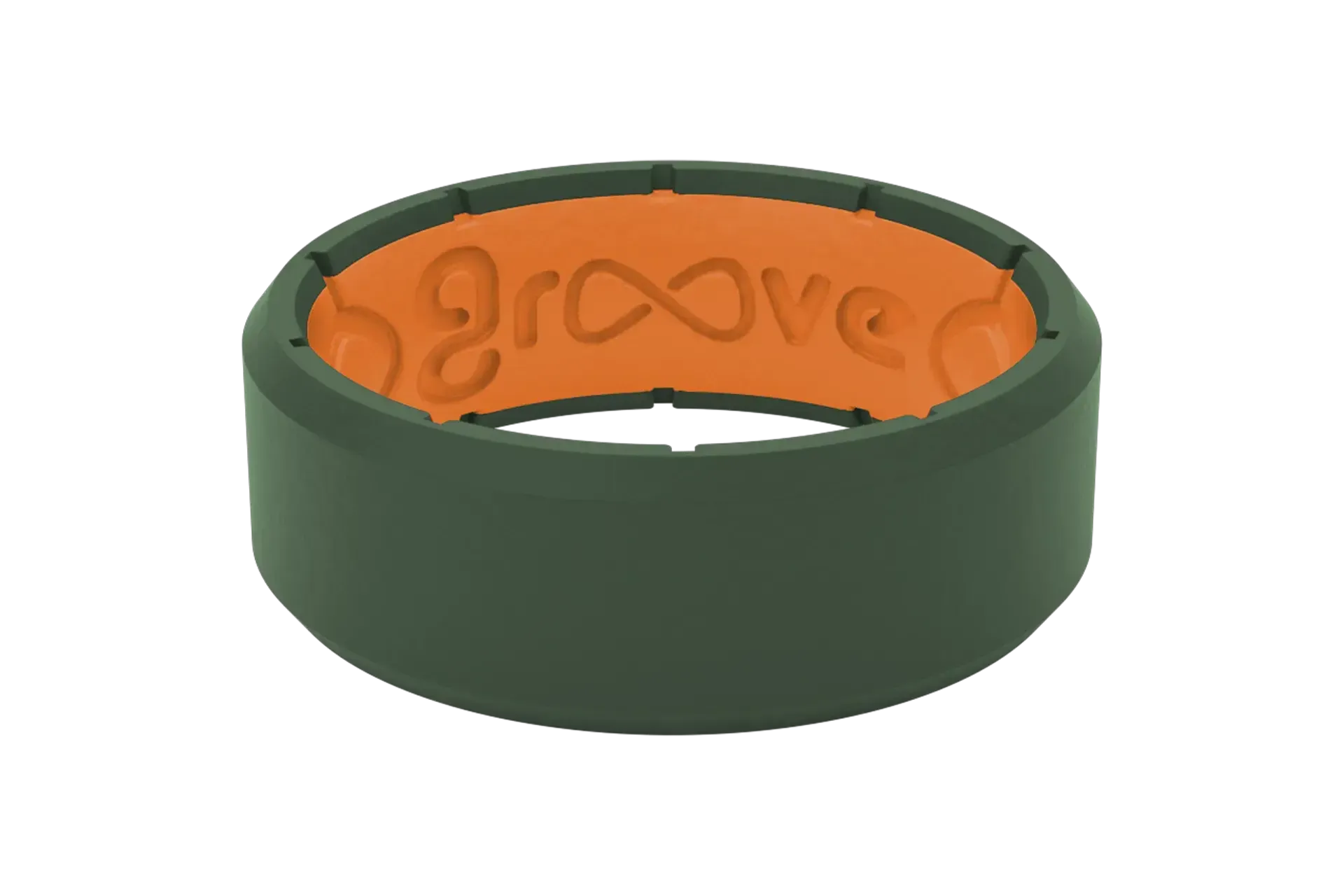 edge moss green ring front view PNG