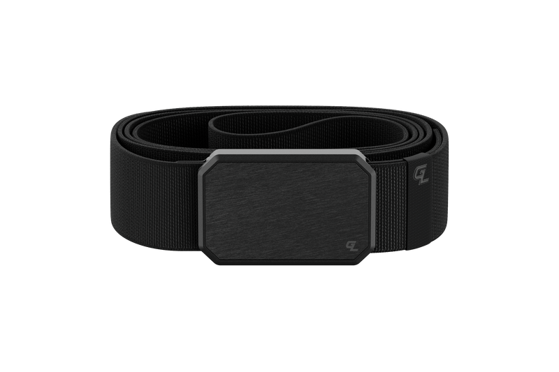 Groove Belt Black Strap with Gun Metal Buckle Groove Life