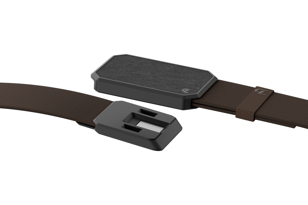 Groove Belt Gun Metal/Brown Groove Life