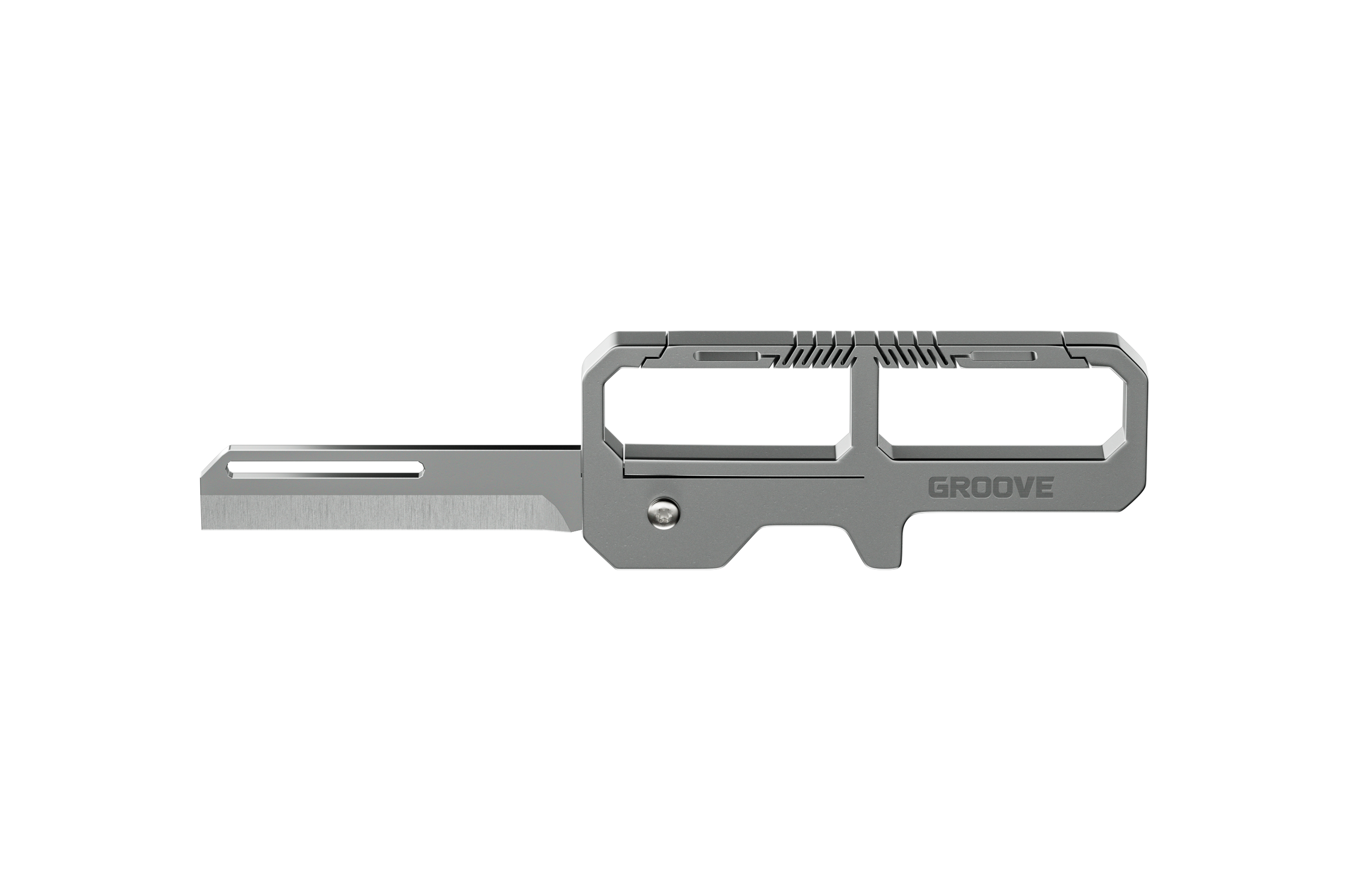 Groove® Carabiner Knife - Silver