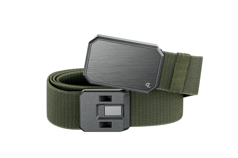 Groove Belt Gun Metal/Base Camp Green