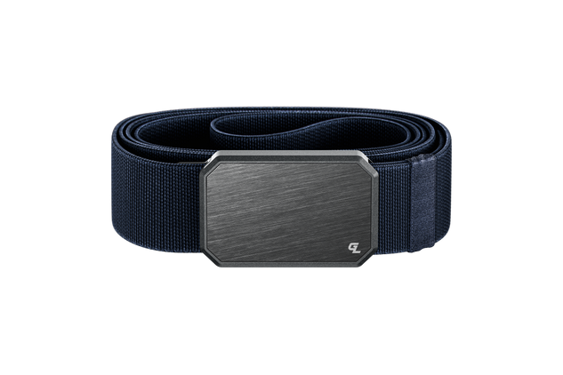 Groove Life Navy Belt with Gun Metal Buckle View 1