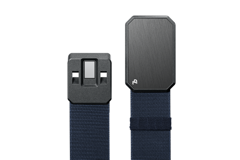 Groove Life Navy Belt with Gun Metal Buckle View 3