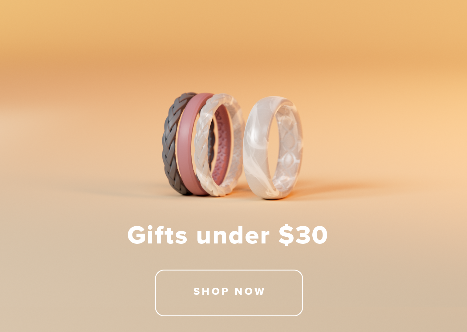 image of Groove Life rings displaying gifts under $30