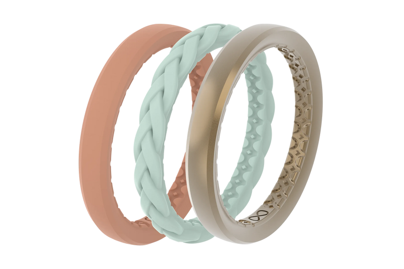 Gold Coast - Stackable Ring viewed from side