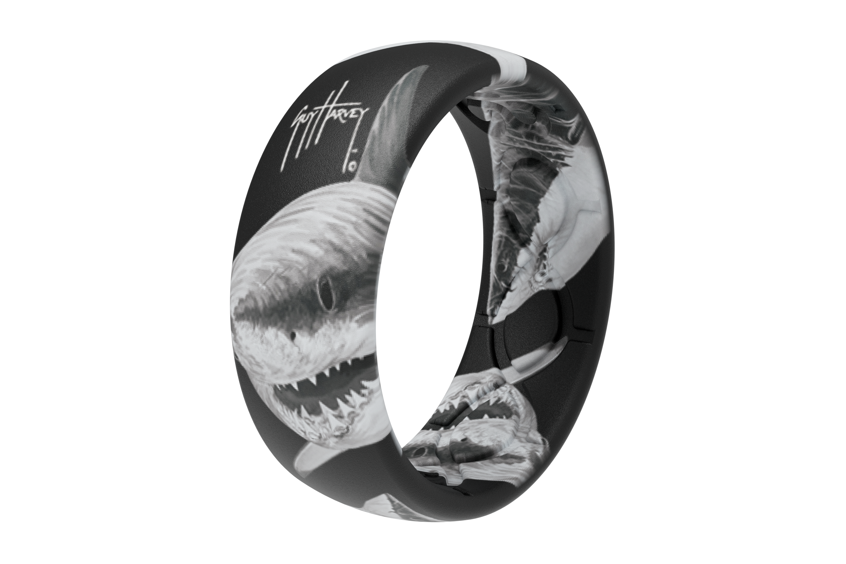 Guy Harvey Great White Shark Ring by Groove Life view 2