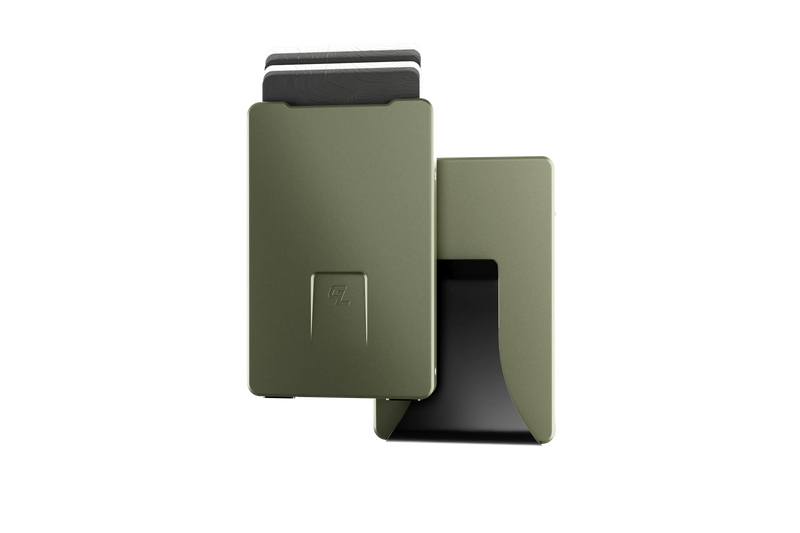 base camp green wallet Money Clip view 2