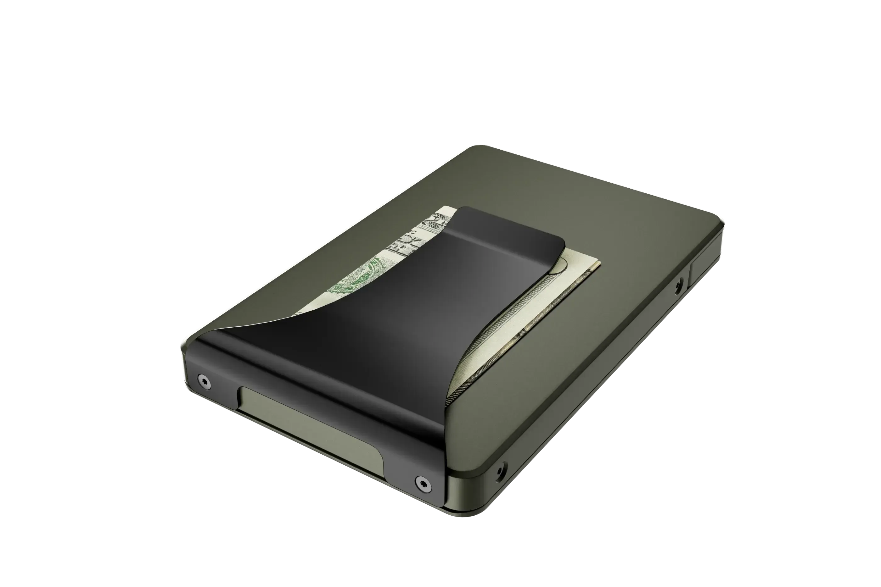base camp green wallet money clip view 6