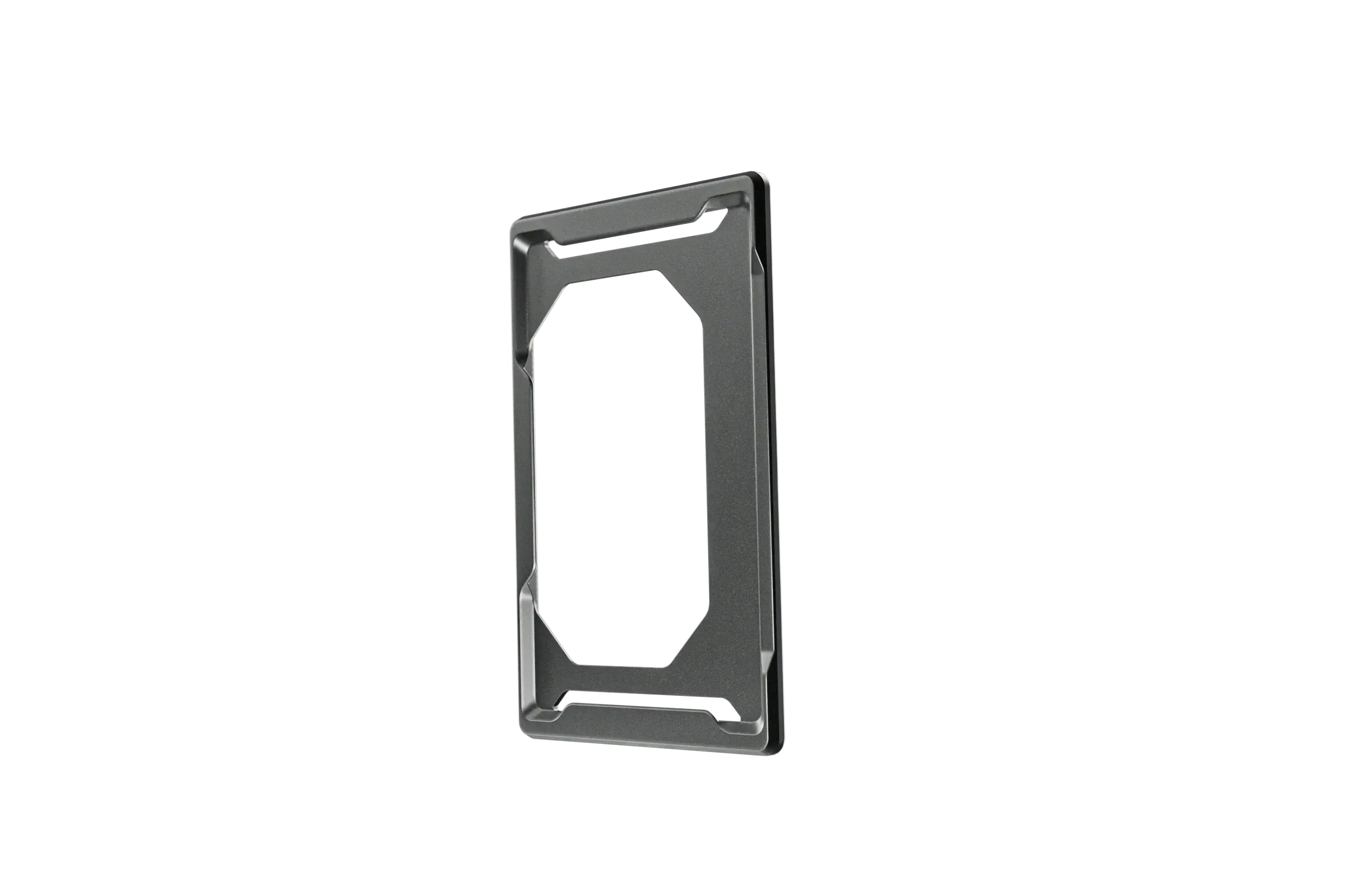groove wallet id holder Gunmetal