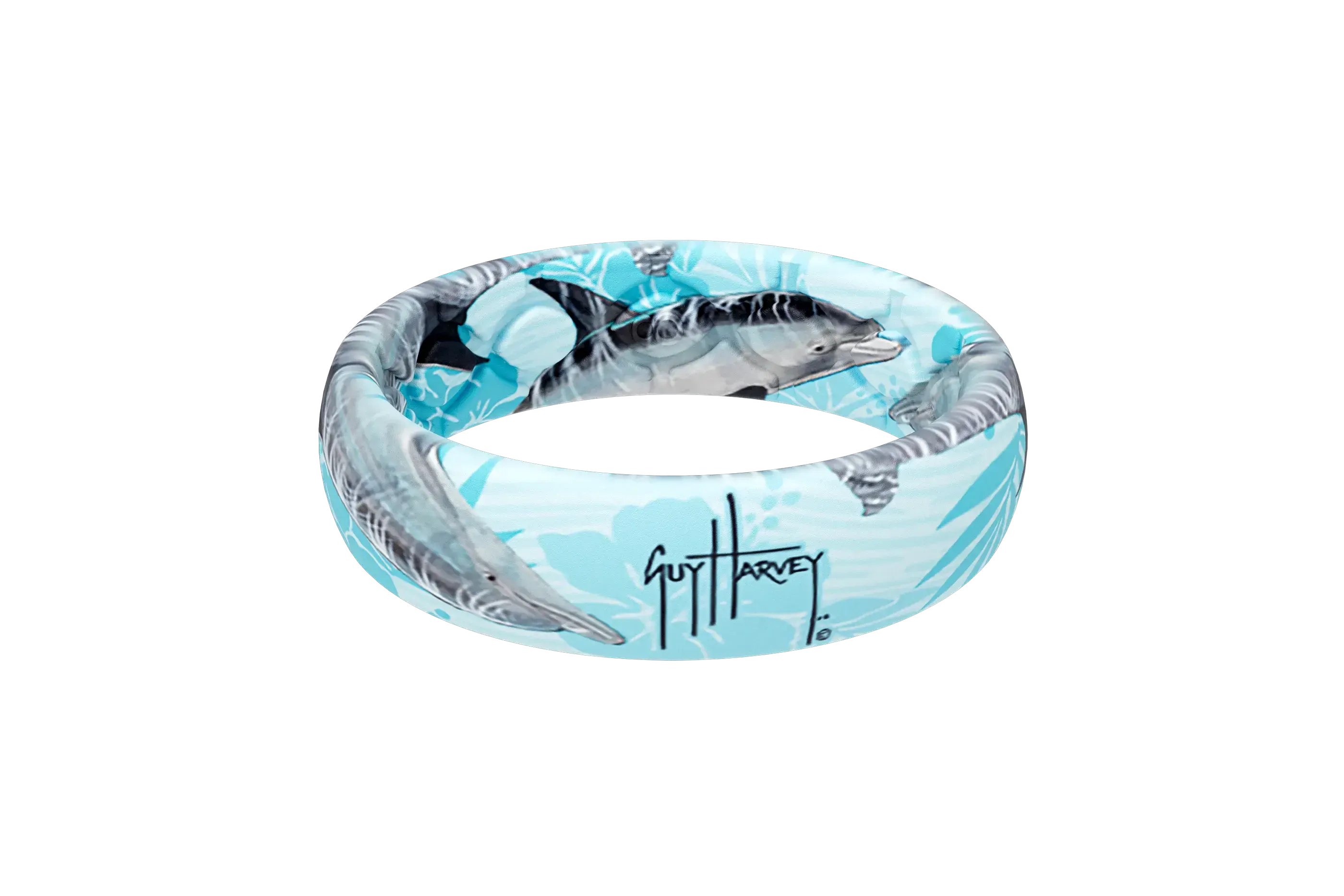 Guy Harvey Thin Dolphin Ring View 1
