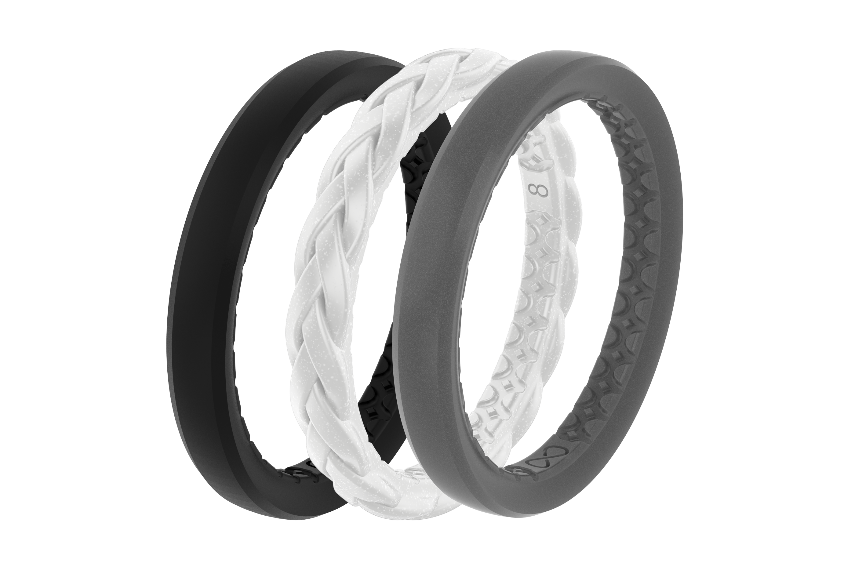 Luna - Stackable Ring viewed from side
