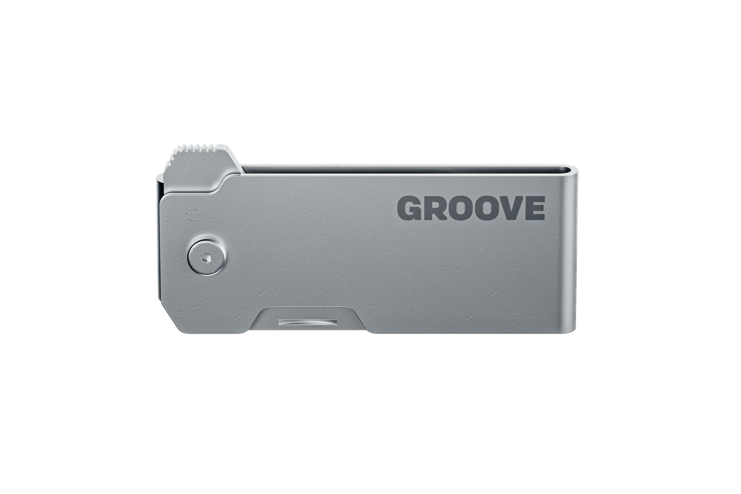 Groove® Money Clip Knife - Silver