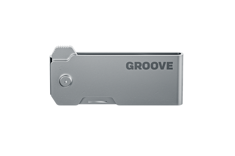 Groove® Money Clip Knife - Silver