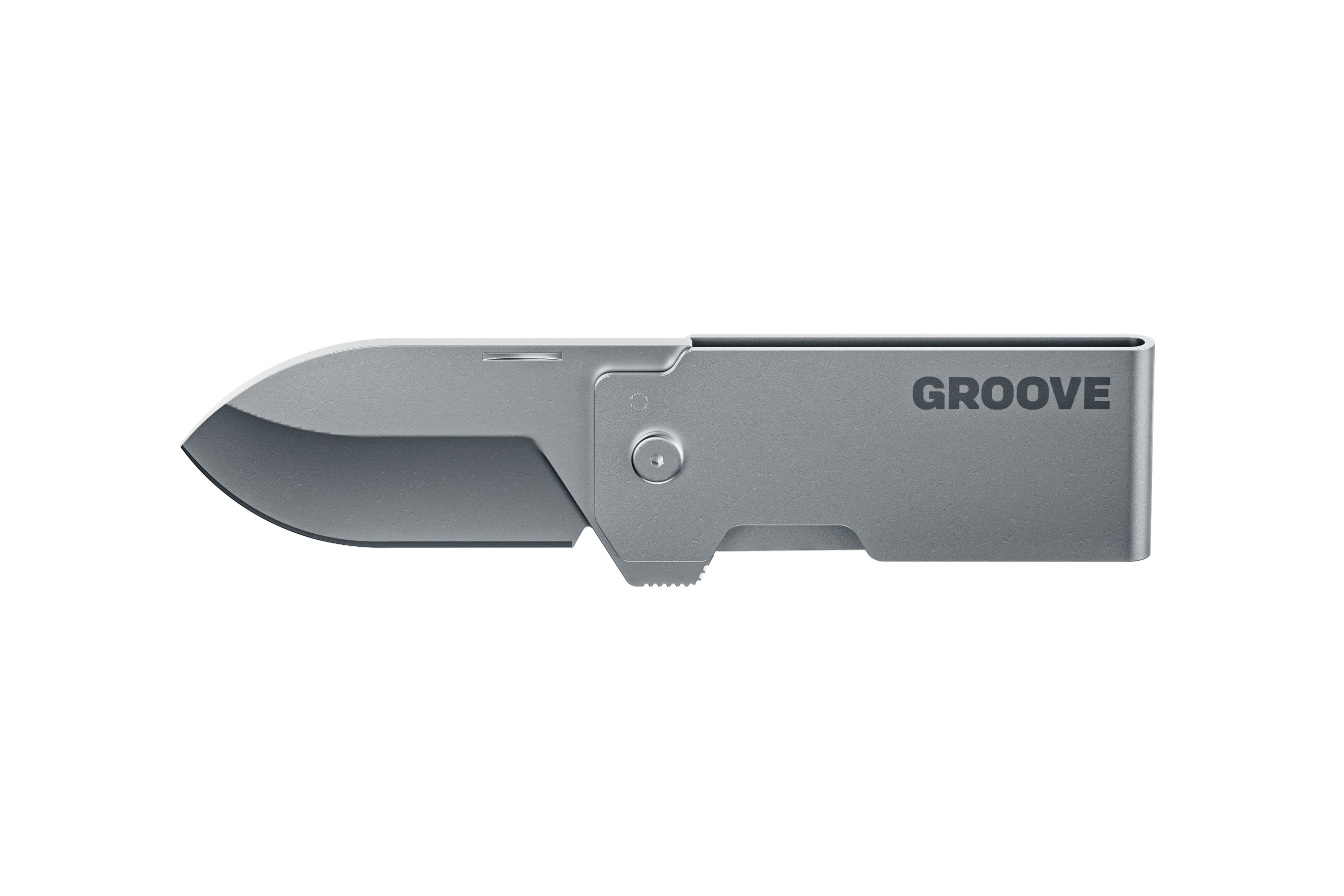 Groove® Money Clip Knife - Silver