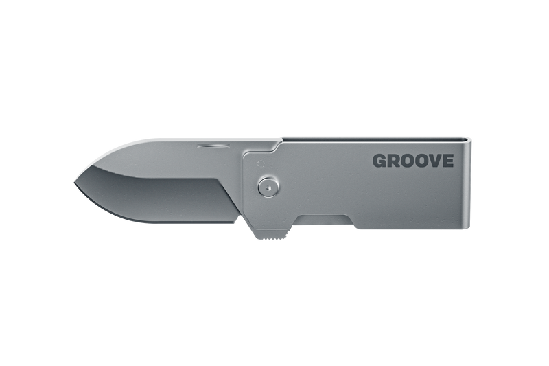 Groove® Money Clip Knife - Silver