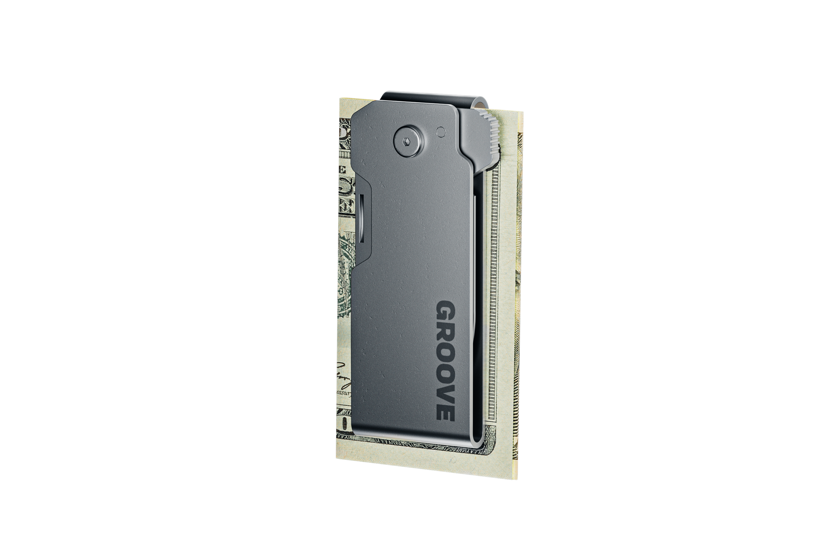 Groove® Money Clip Knife - Silver
