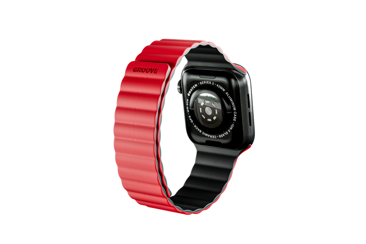 Groove Life Apple Magnetic Watch Band In Infrared Pulse