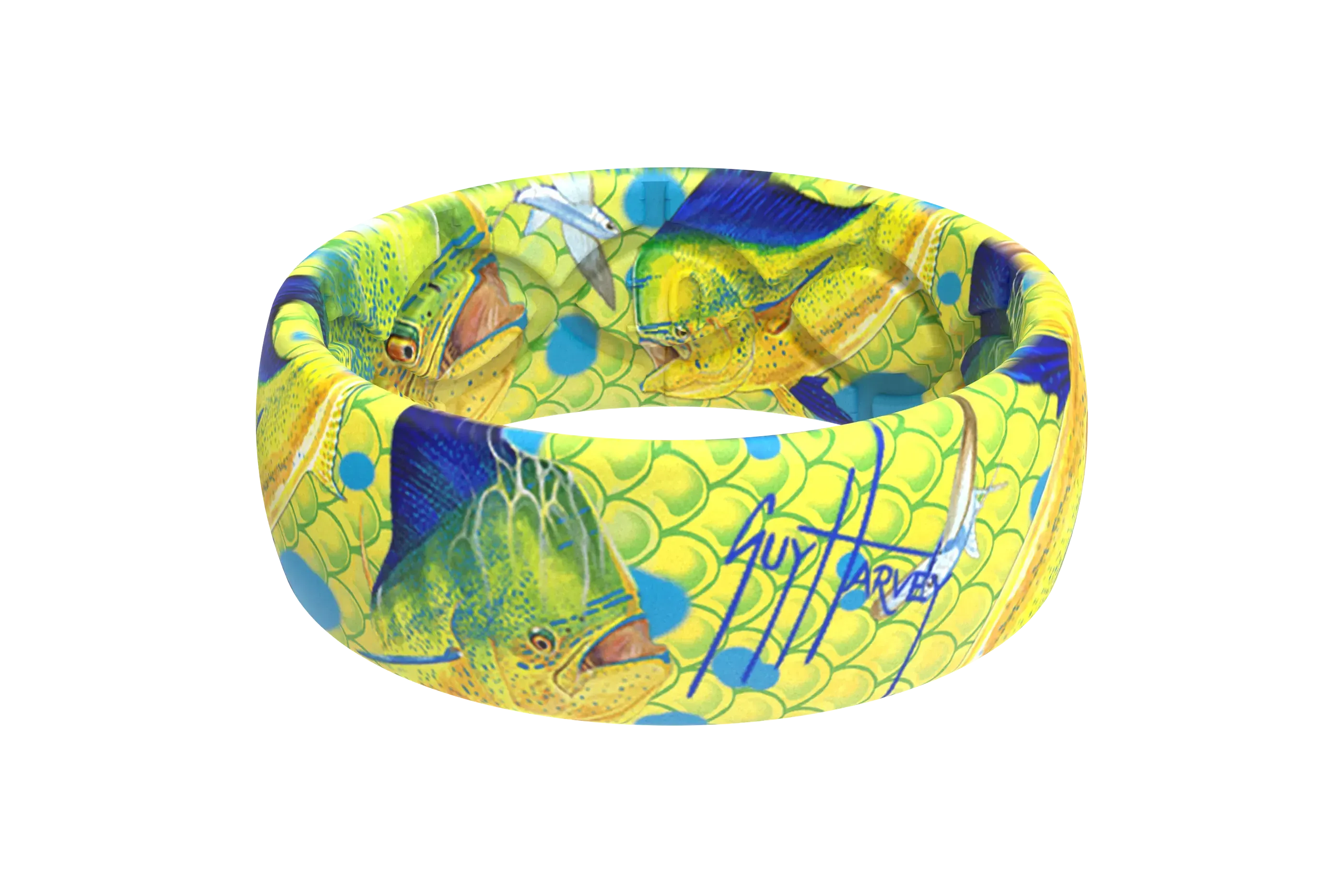 Guy Harvey Mahi Skin Groove Ring® view 1