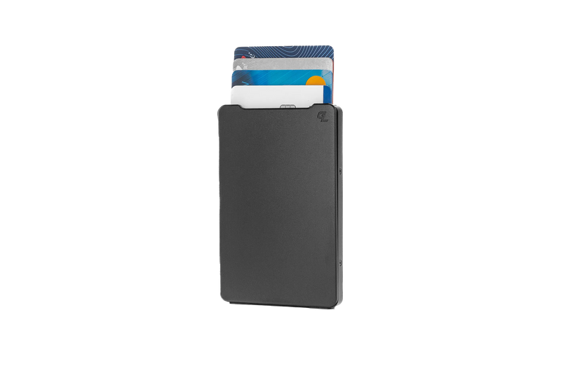 Groove Wallet - Midnight Black With Money Clip View 1