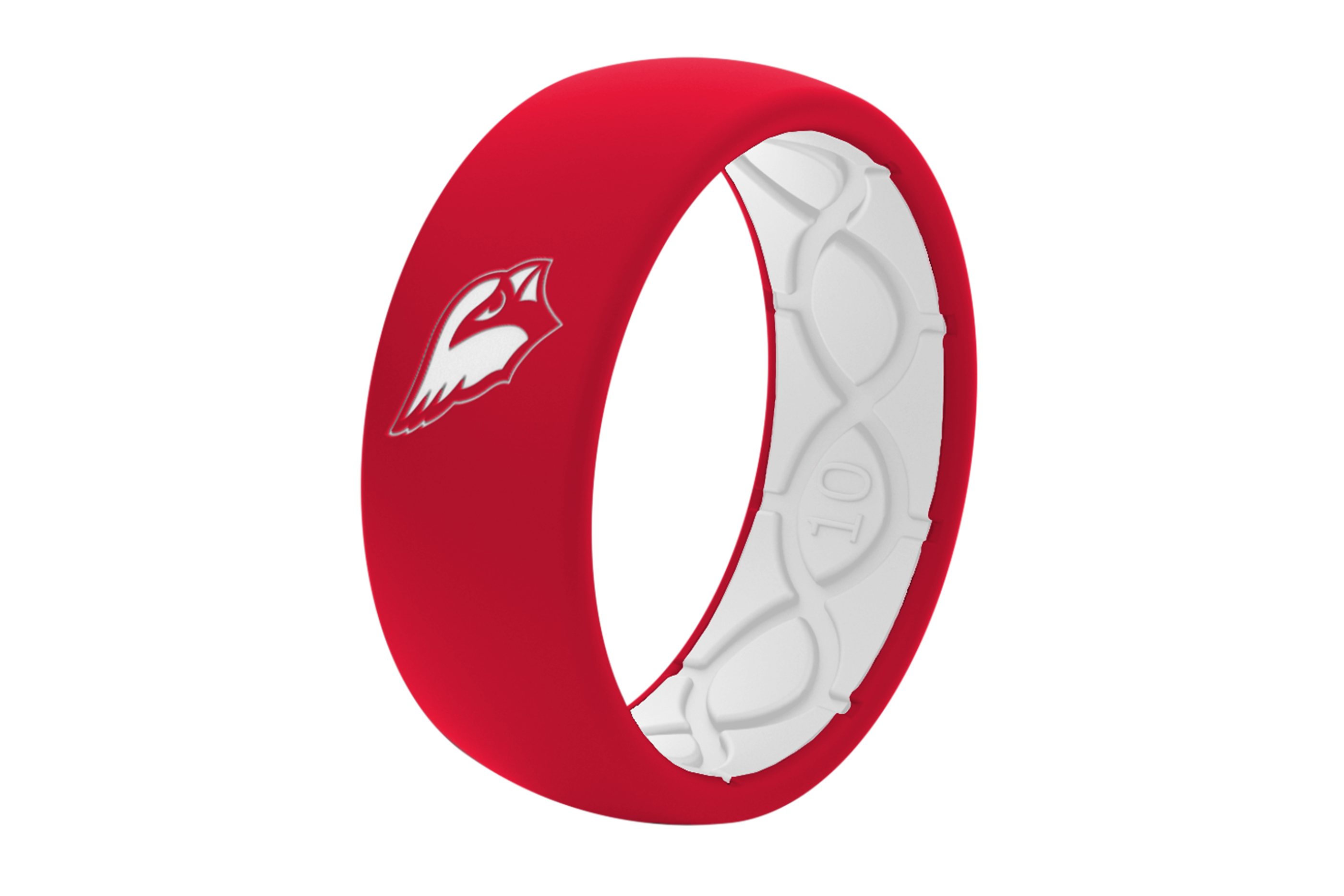 Original NFL Arizona Cardinals - Groove Life Silicone Wedding Rings view on its side