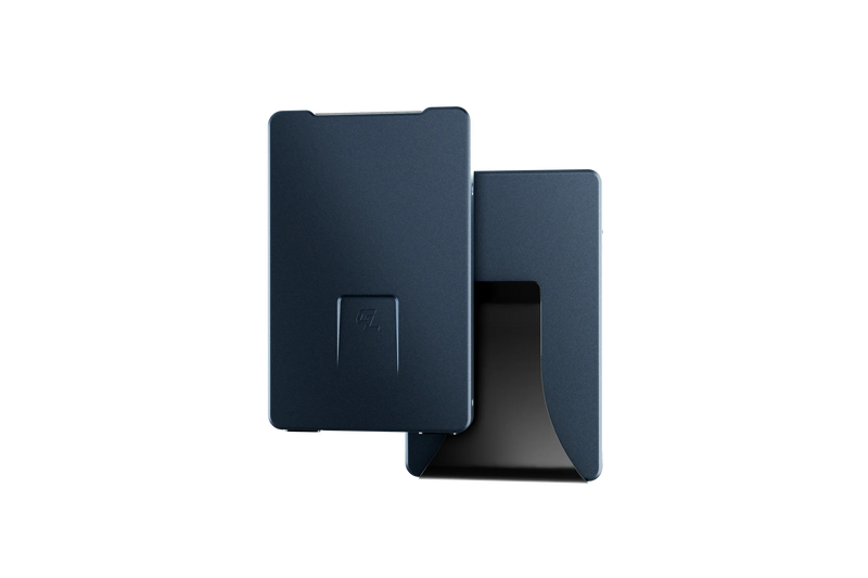 navy Money Clip wallet view 1