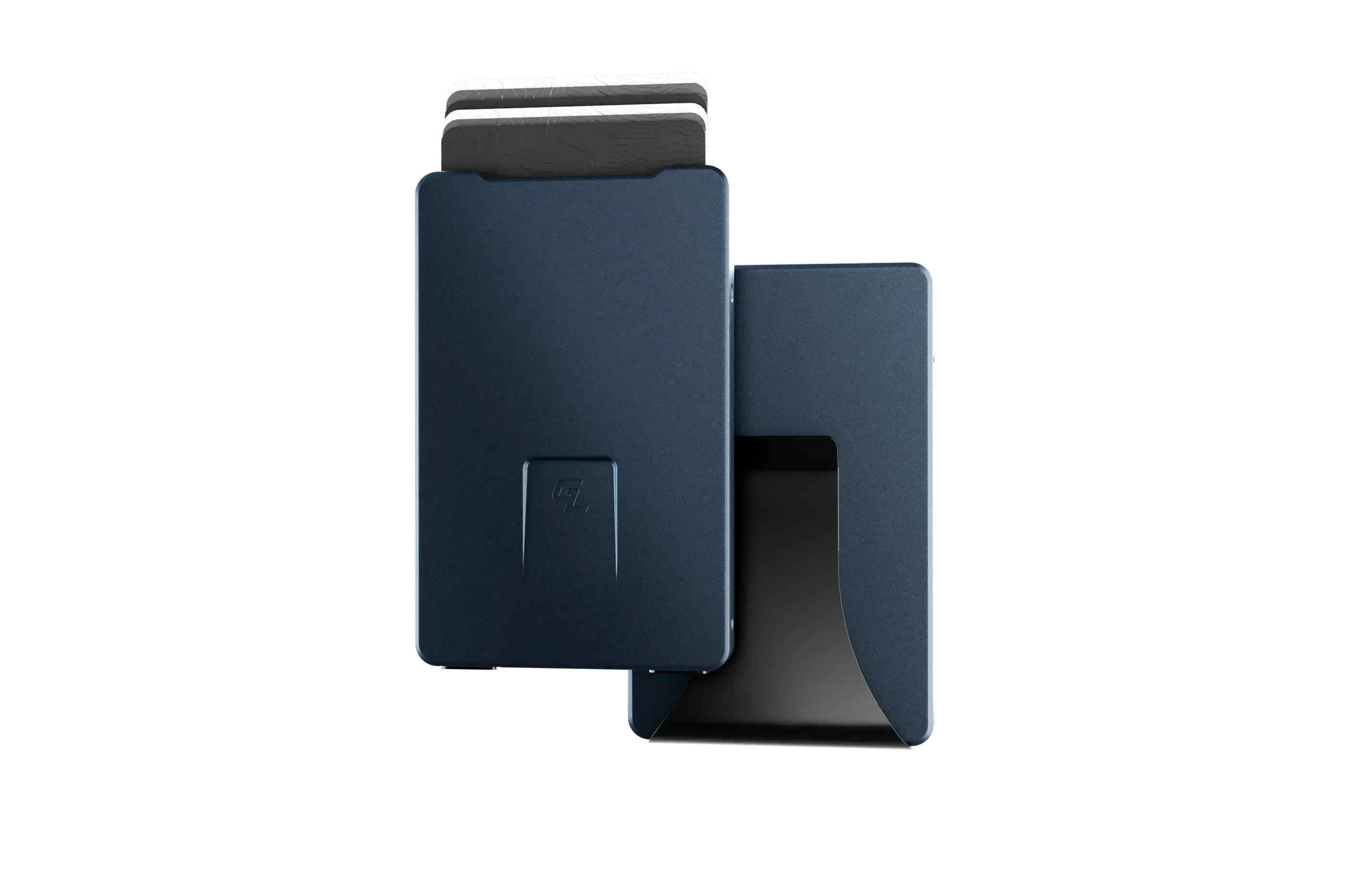 navy Money Clip wallet view 2