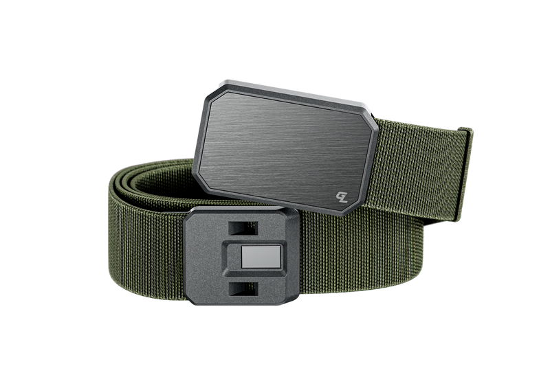 Groove Belt Gun Metal/Base Camp Green