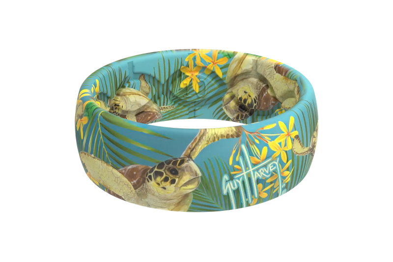 Guy Harvey Turtle Ring viewed from front