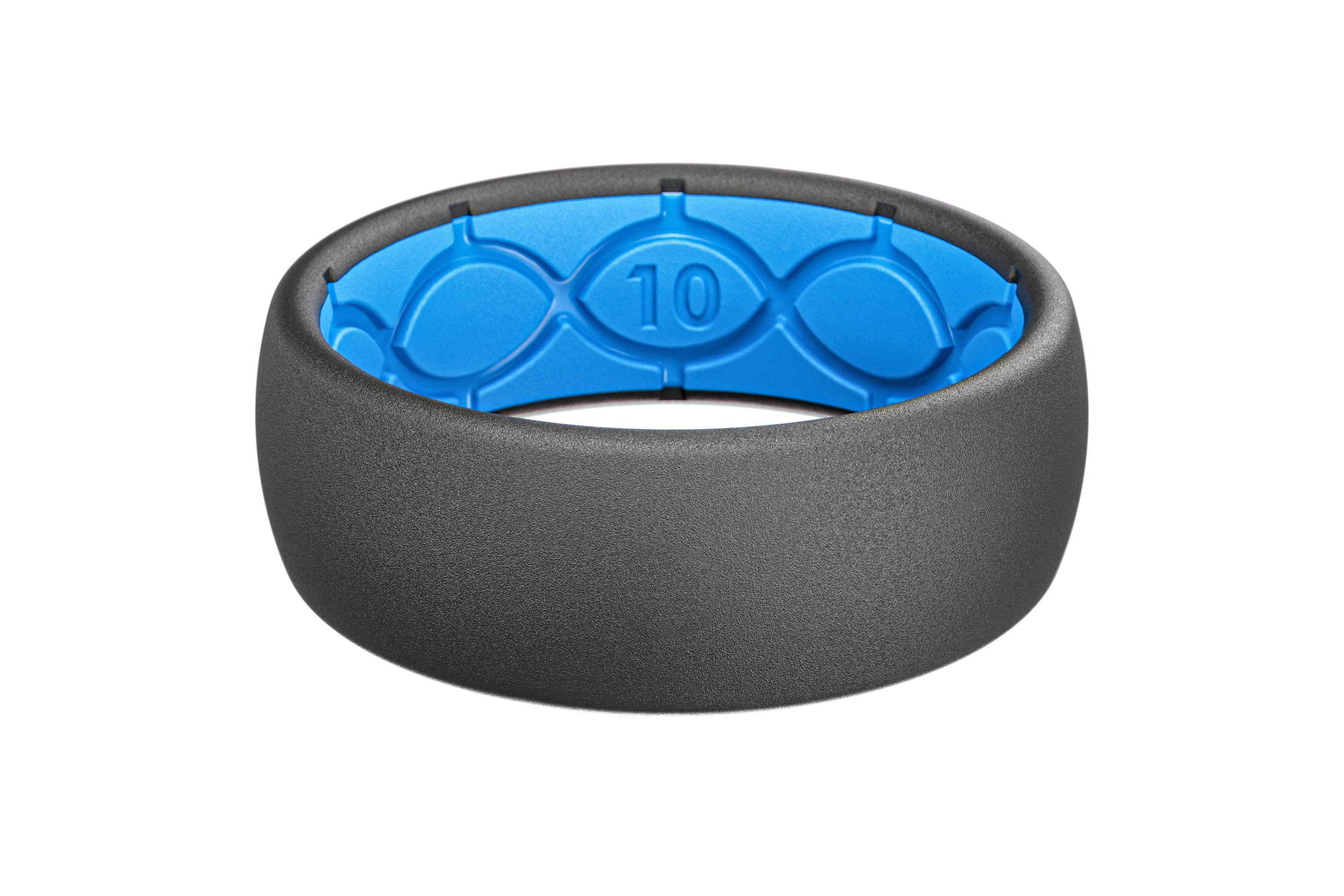 Solid Deep Stone Grey Ring