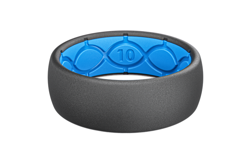 Solid Deep Stone Grey Ring