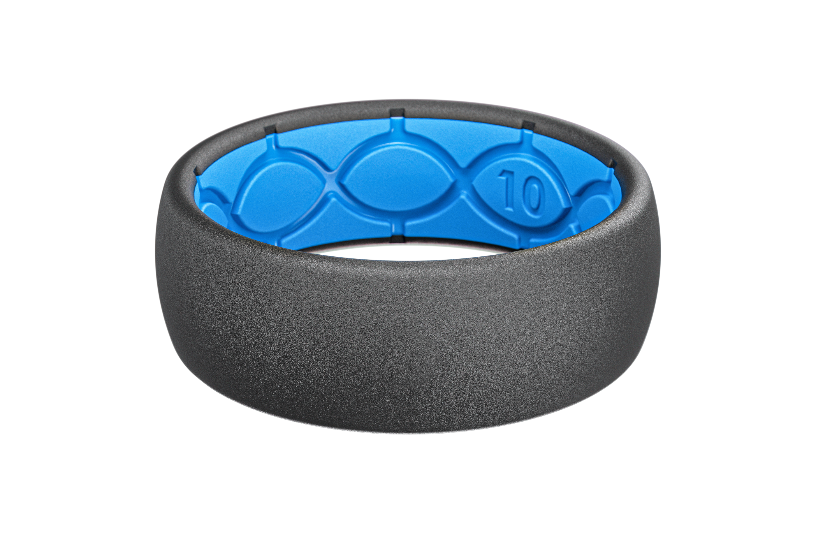 Solid Deep Stone Grey Ring