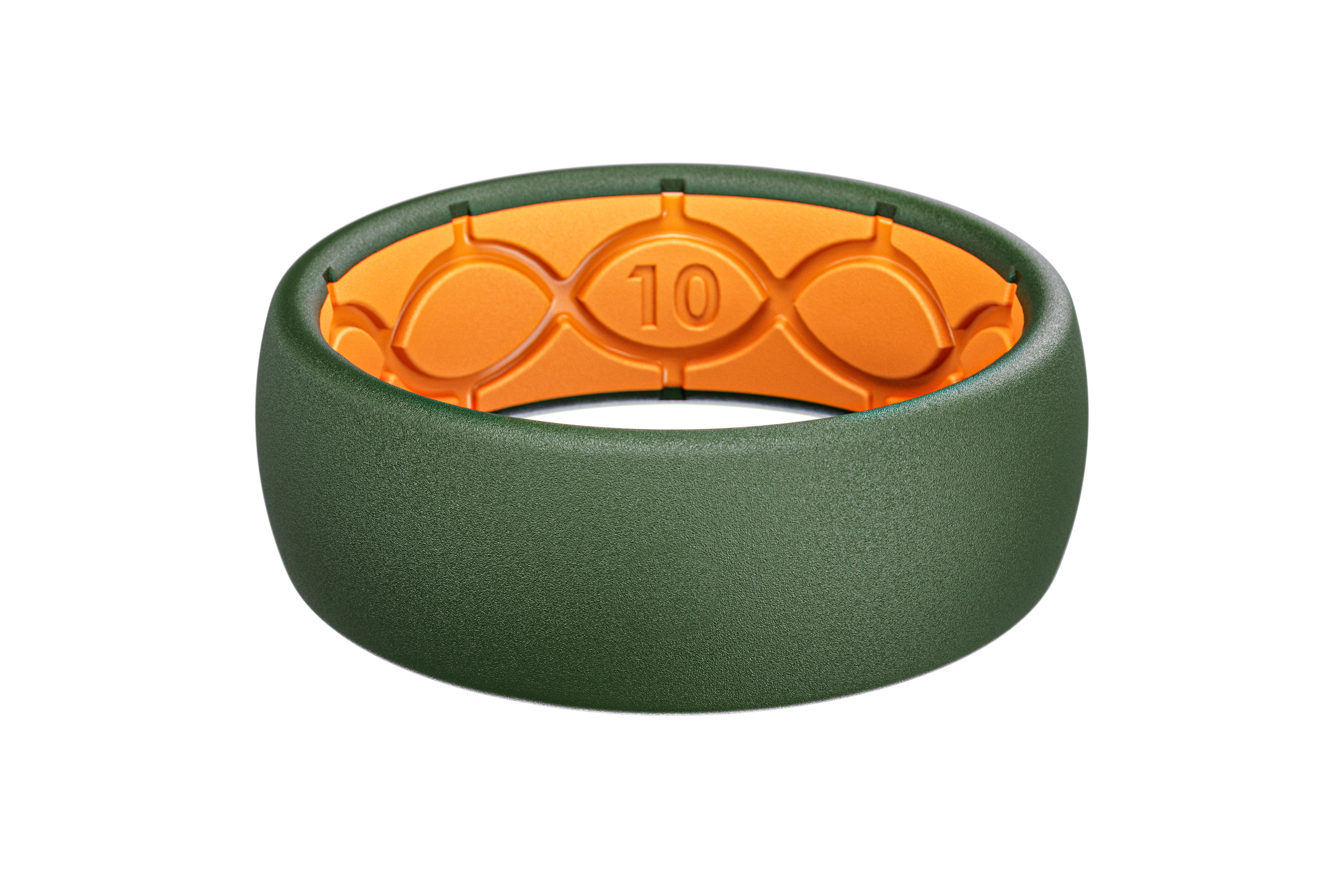 Solid Moss Green Ring