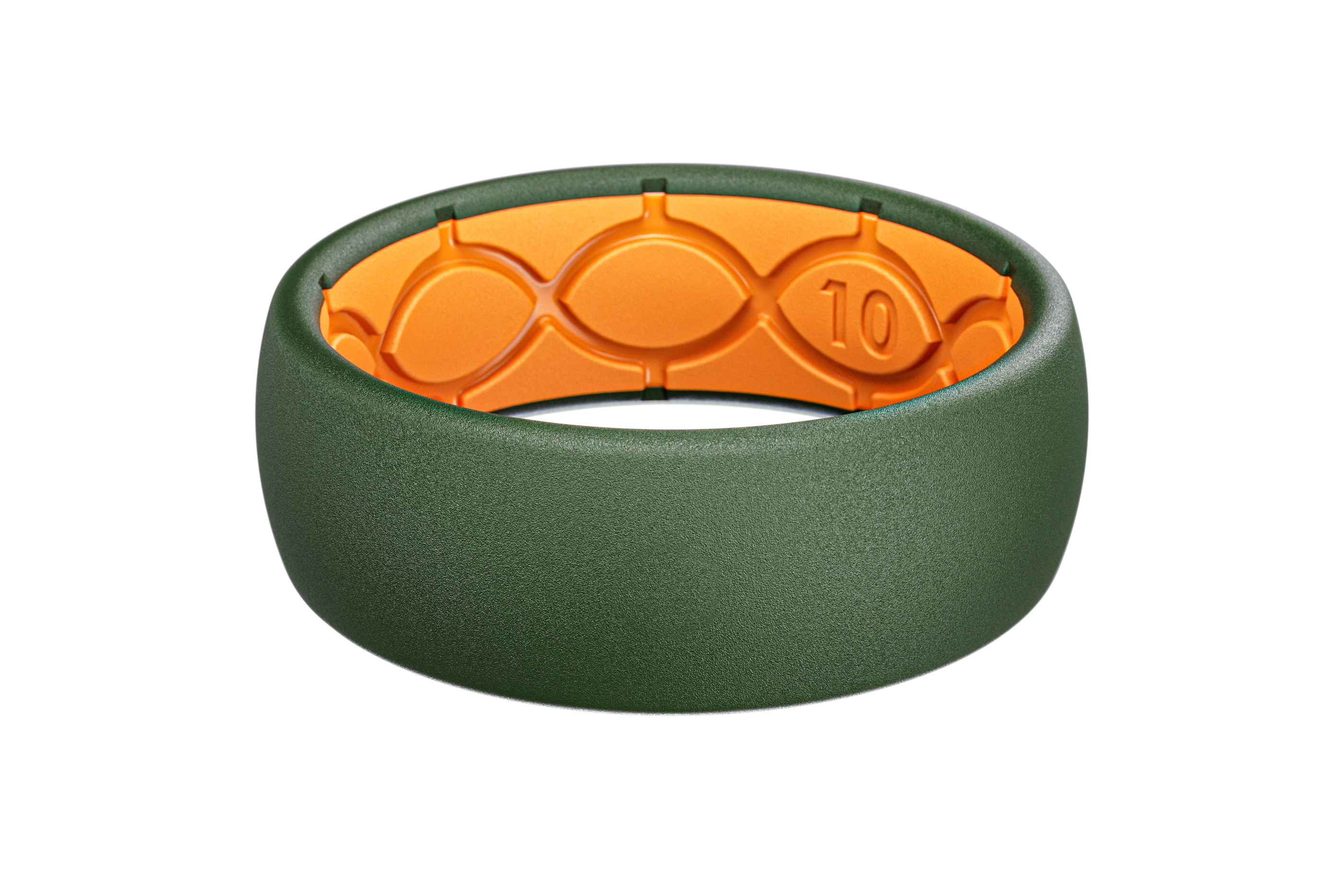 Solid Moss Green Ring