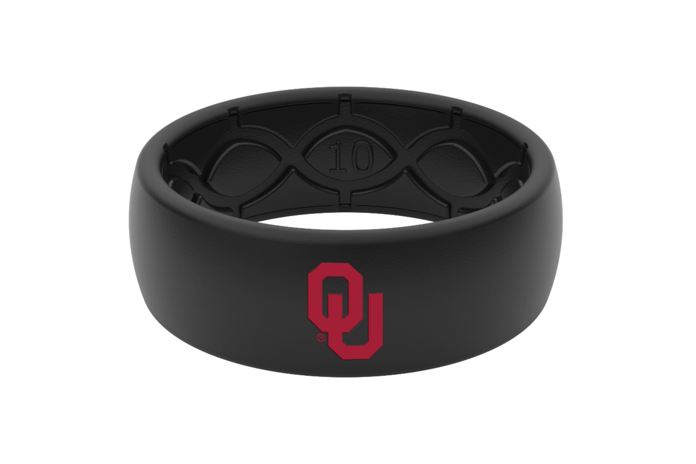 Alabama Crimson Tide Black Crimson Silicone Ring Groove Life