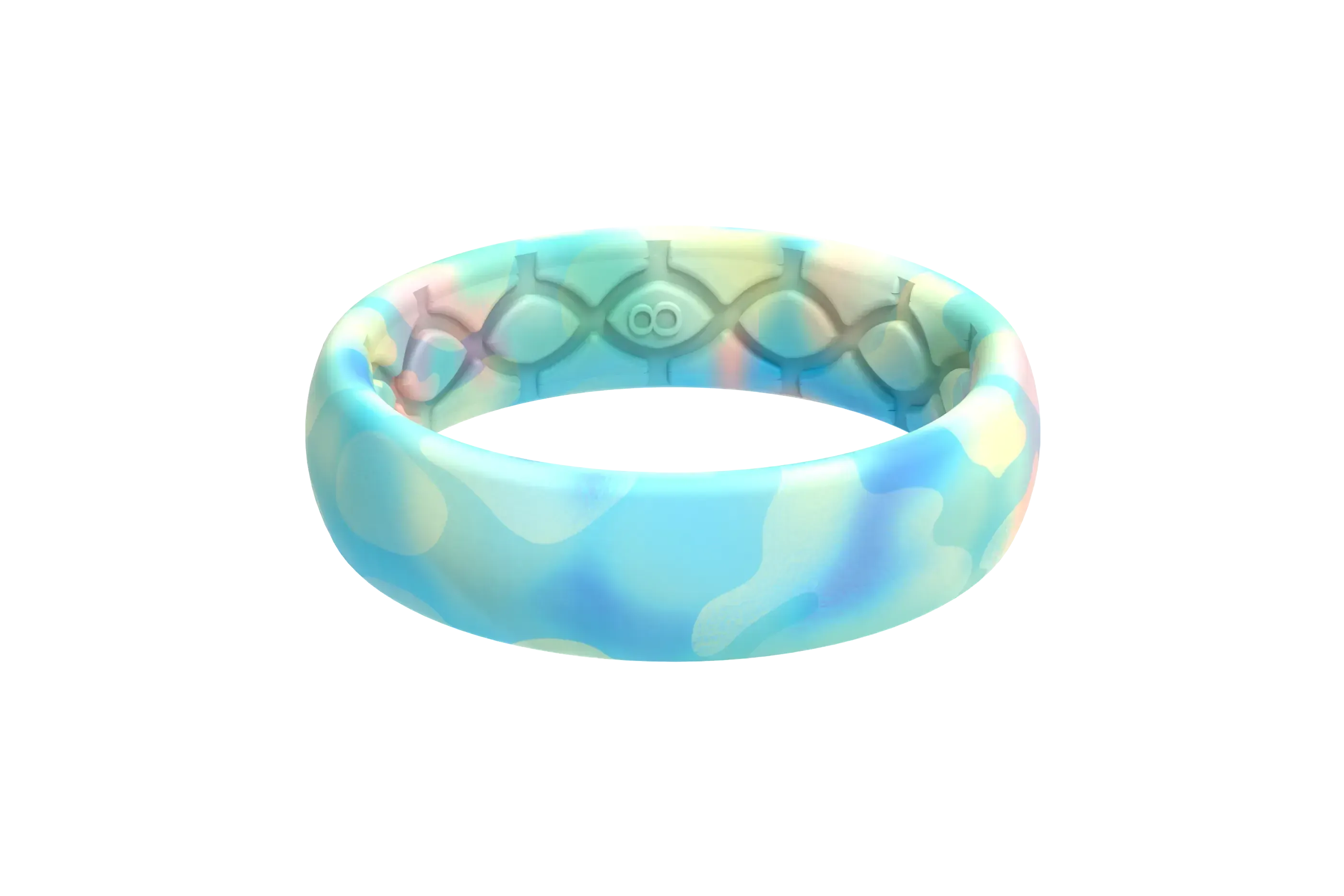 Opal Thin Ring viewed from front