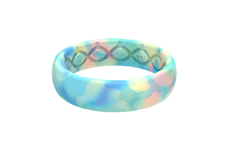 Opal Thin Ring viewed from side