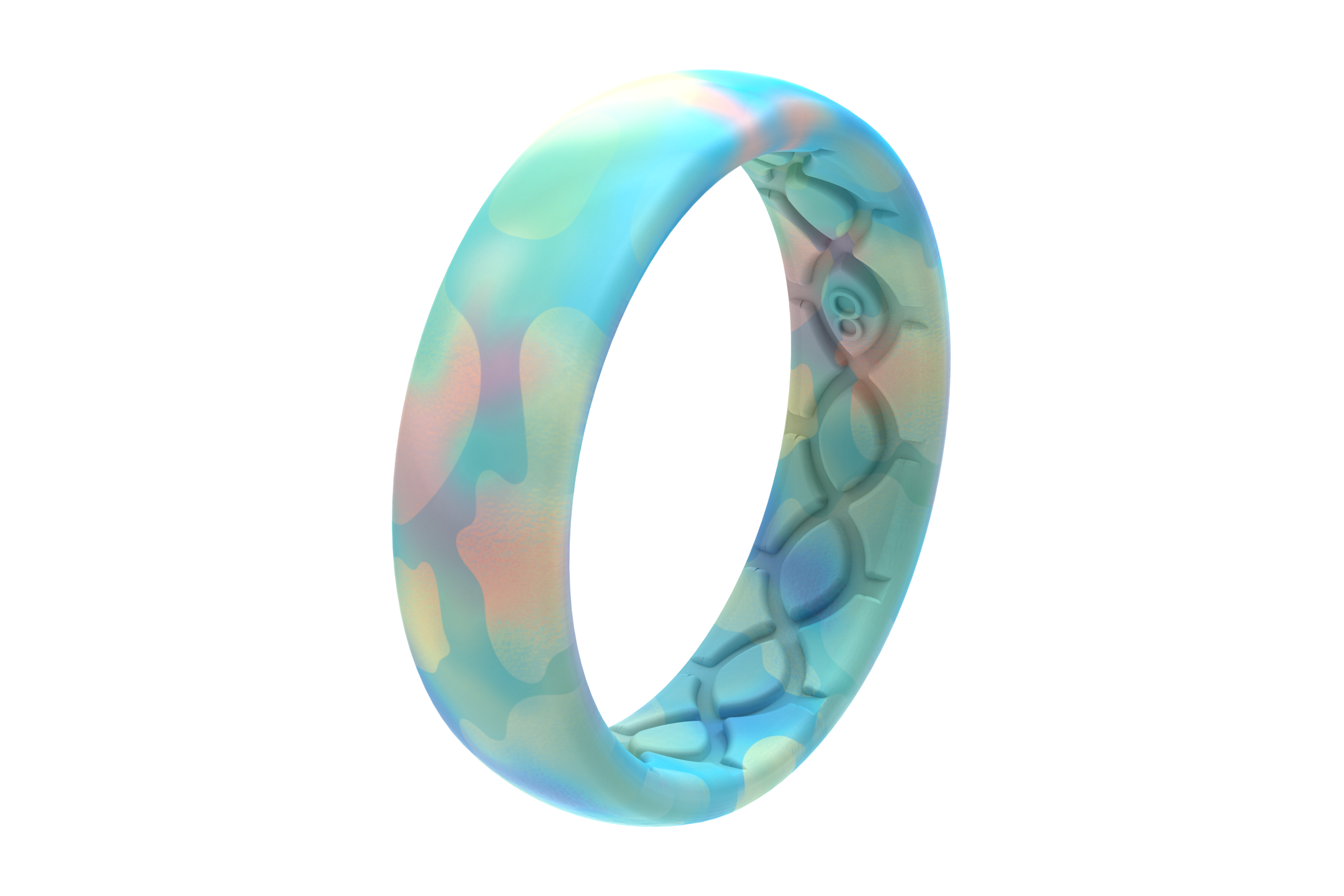 Thin sales opal ring