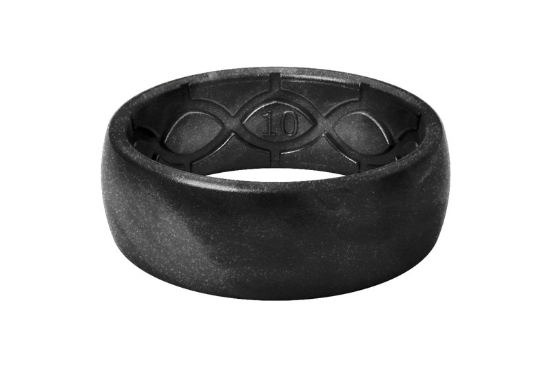 metallic black pearl ring view 1 PNG