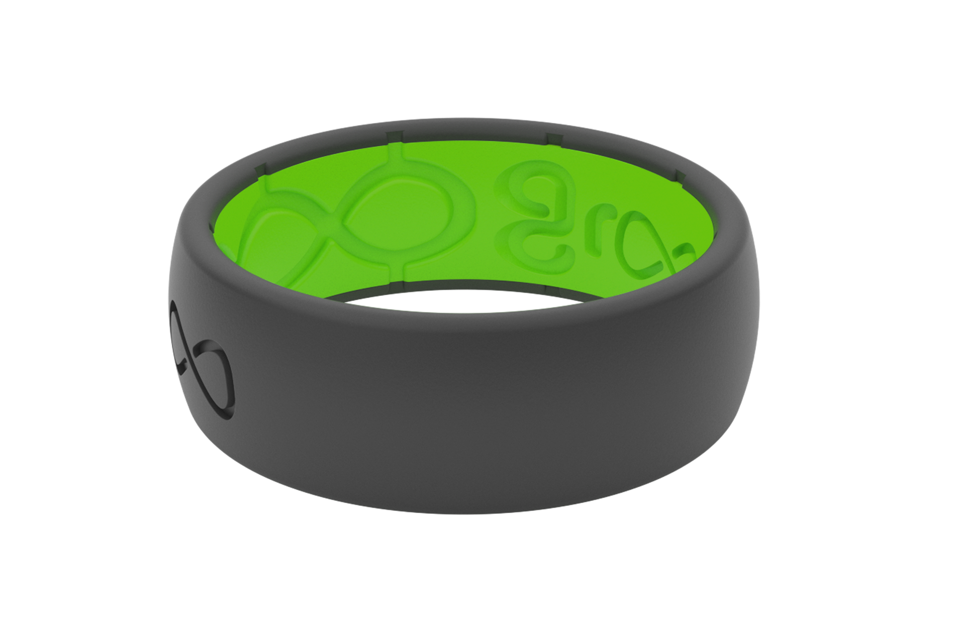 Black and deals green silicone ring