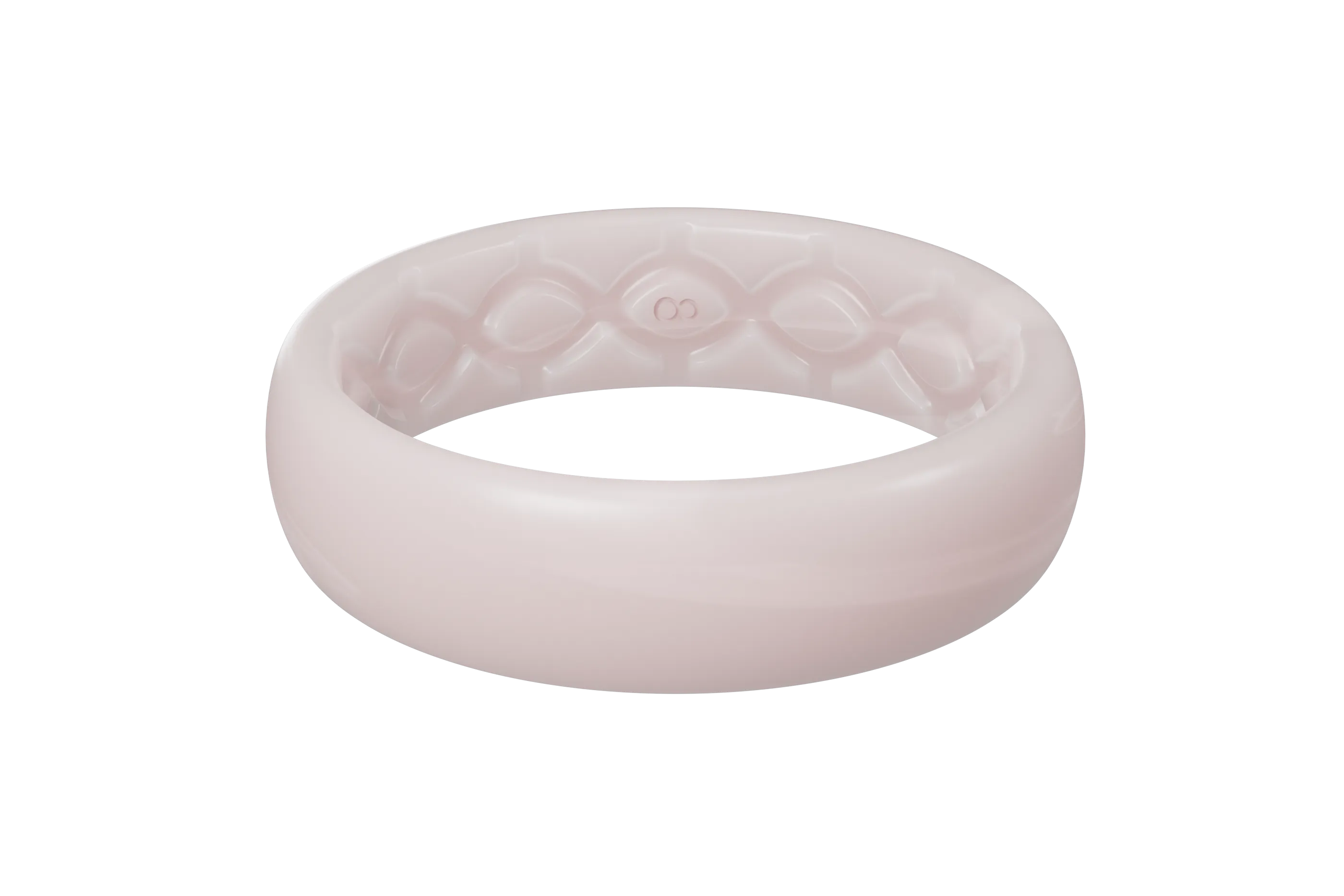 pearl rose solid thin ring view 1