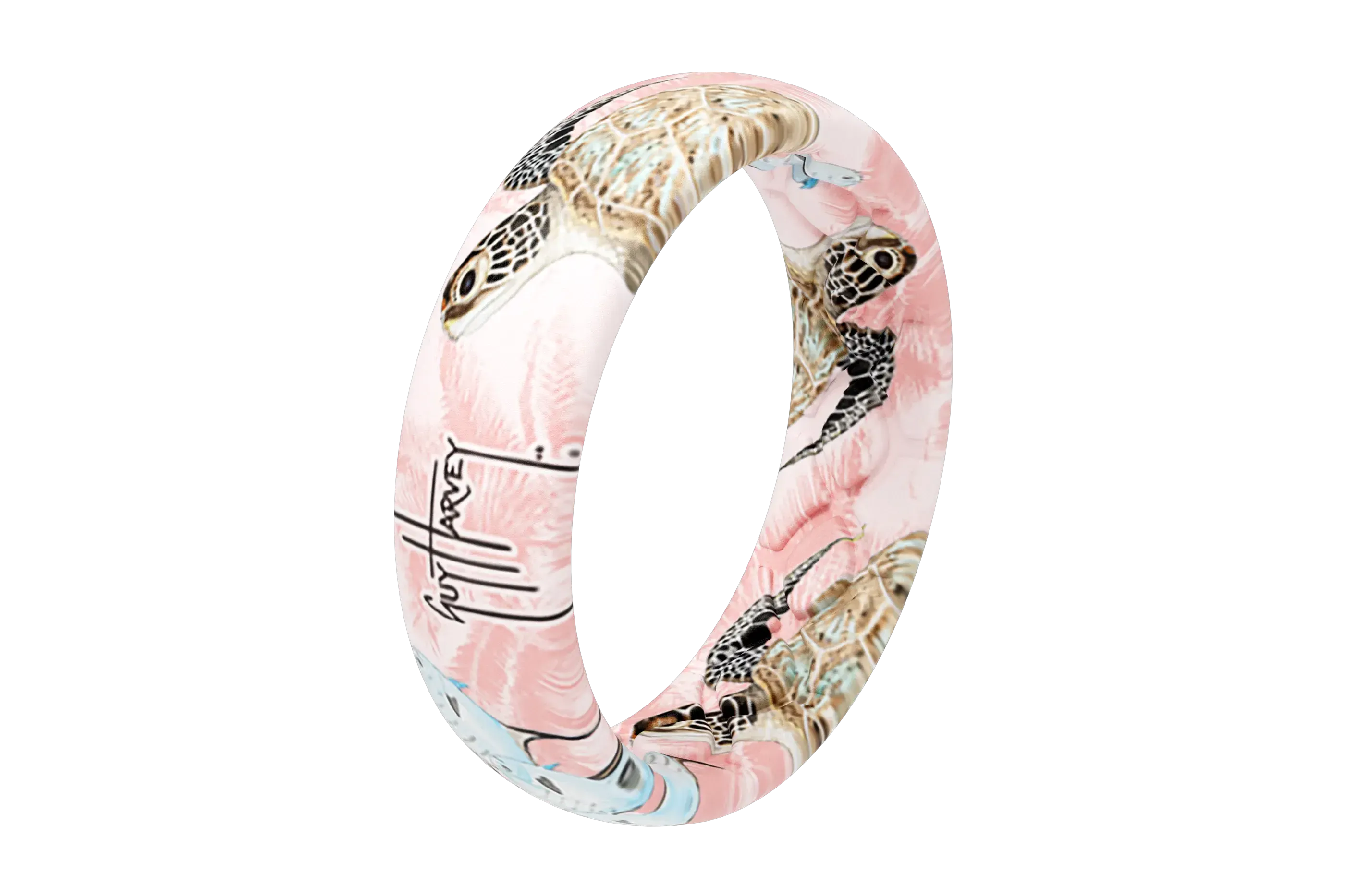 Guy Harvey pink turtle ring view 2