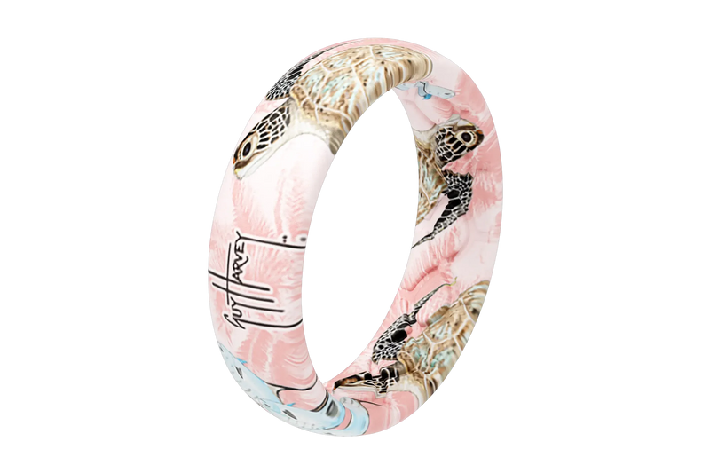 Guy Harvey pink turtle ring view 2