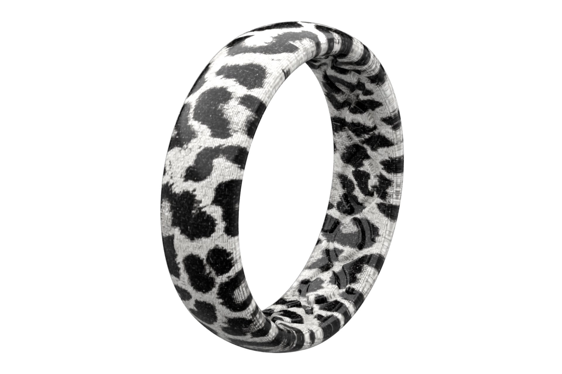 Snow Leopard - Thin - Groove Life Silicone Wedding Rings