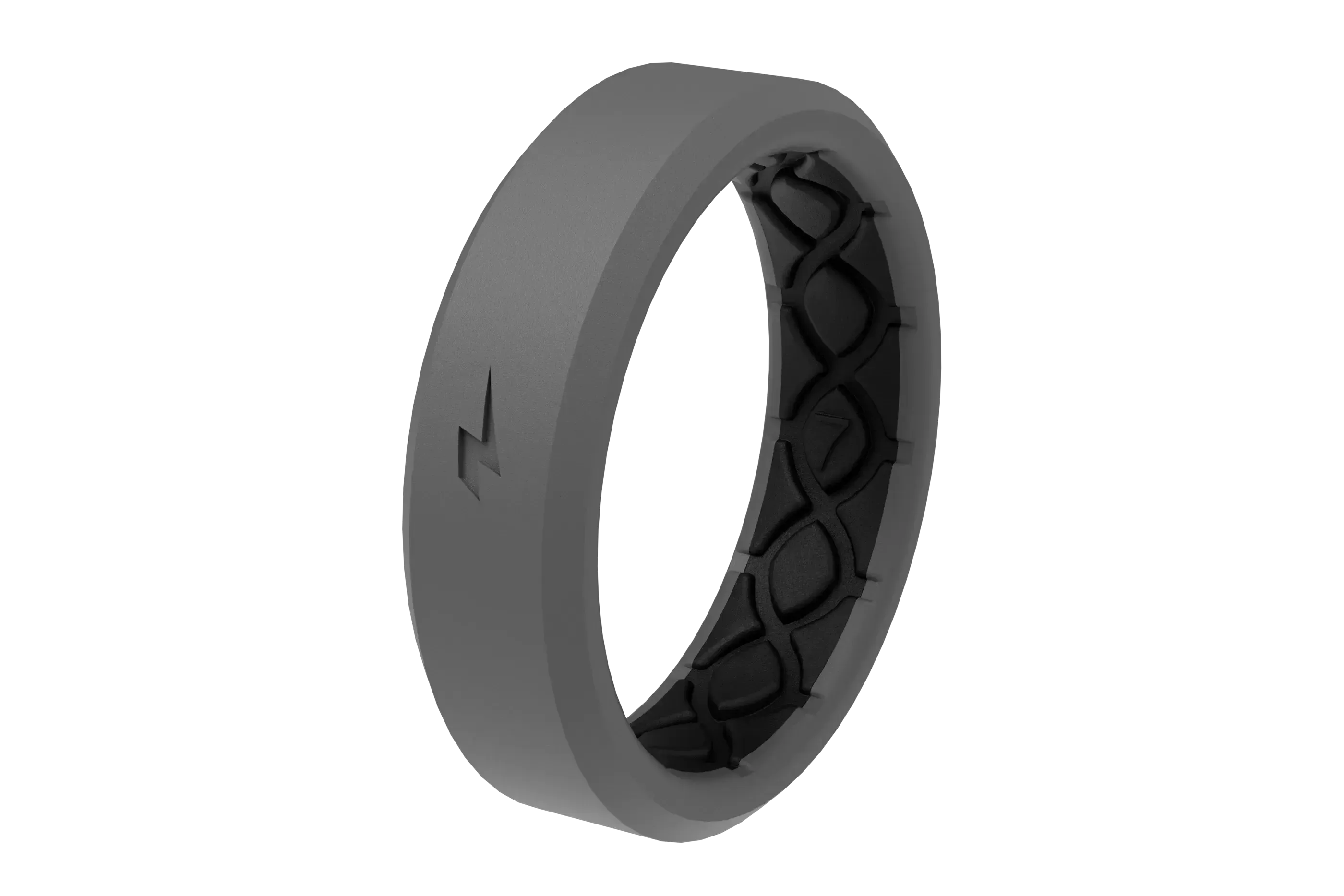 Zeus Storm Grey Thin Ring View 2