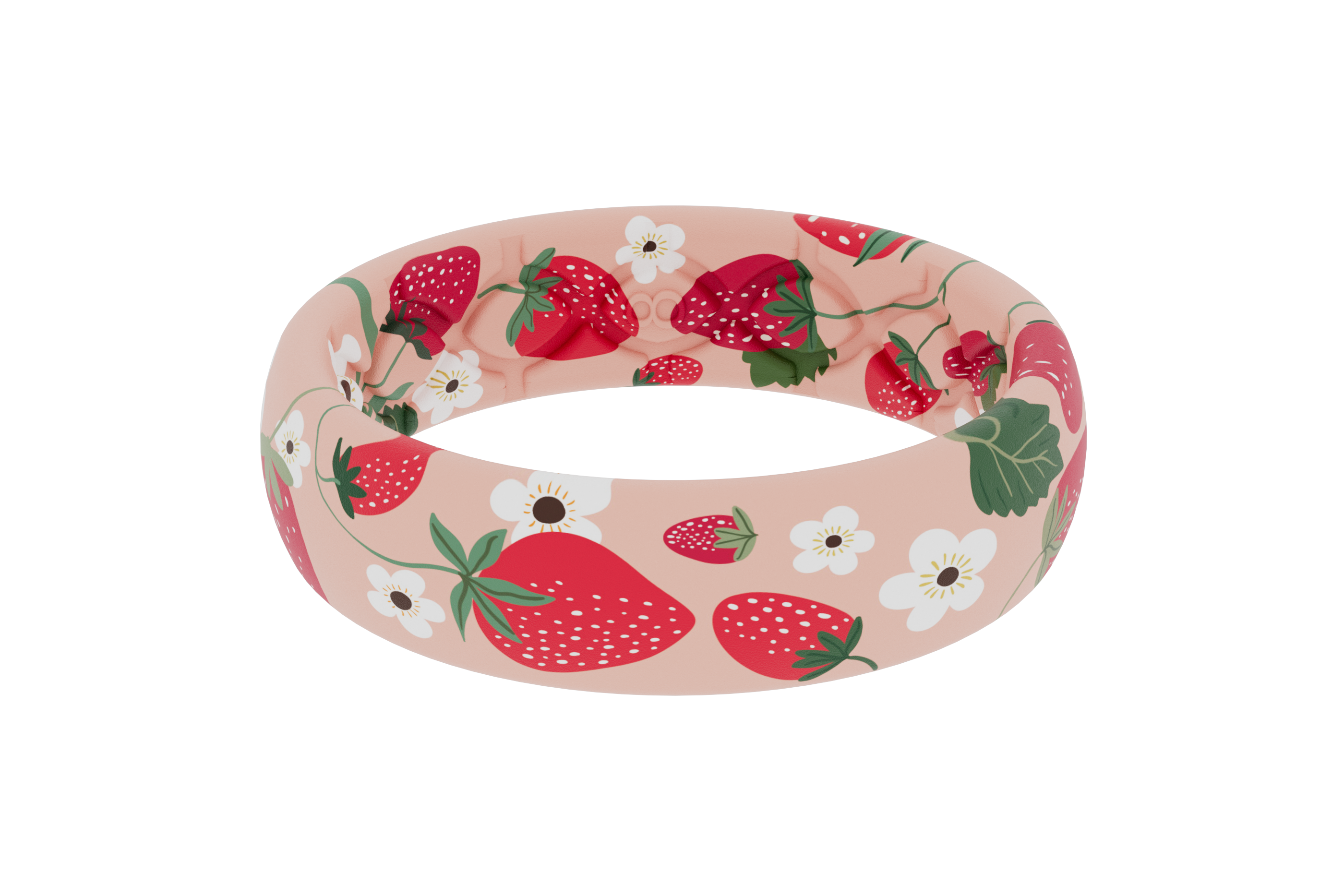 thin strawberry patch ring view 1