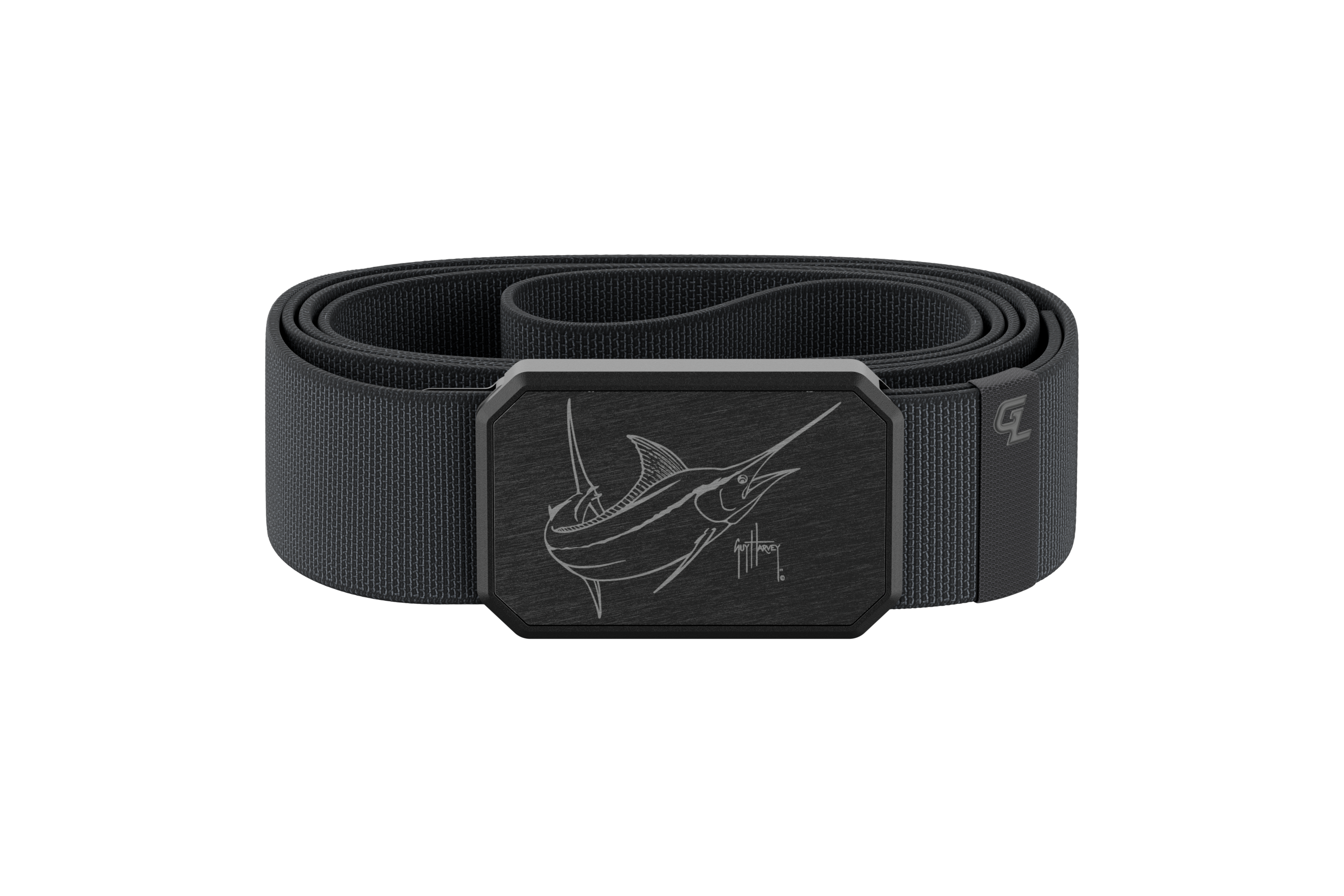 Guy Harvey Blue Marlin Belts in Deep Stone Grey by Groove Life View 1
