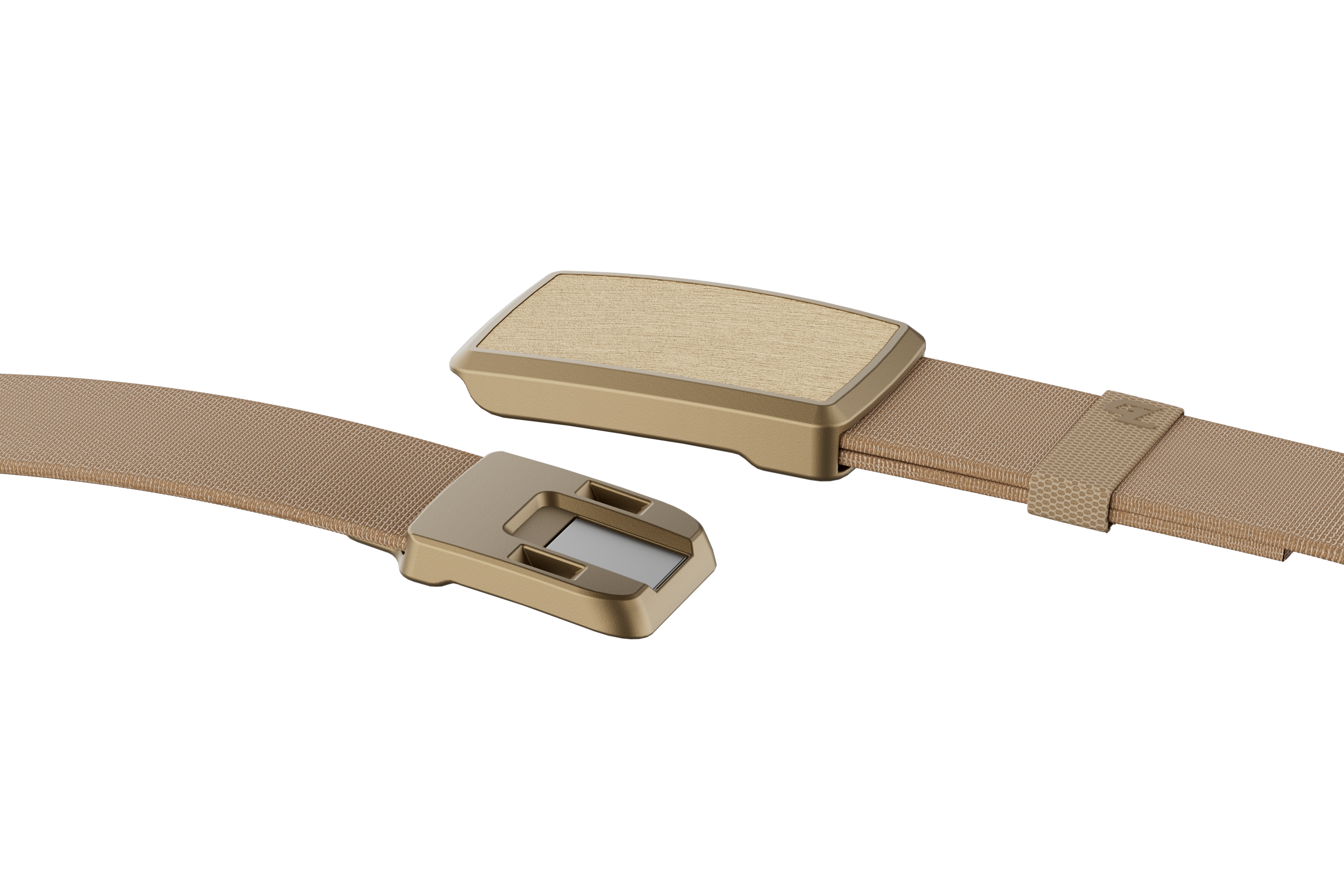 Groove Belt Low Profile - Taupe/Gold View 4