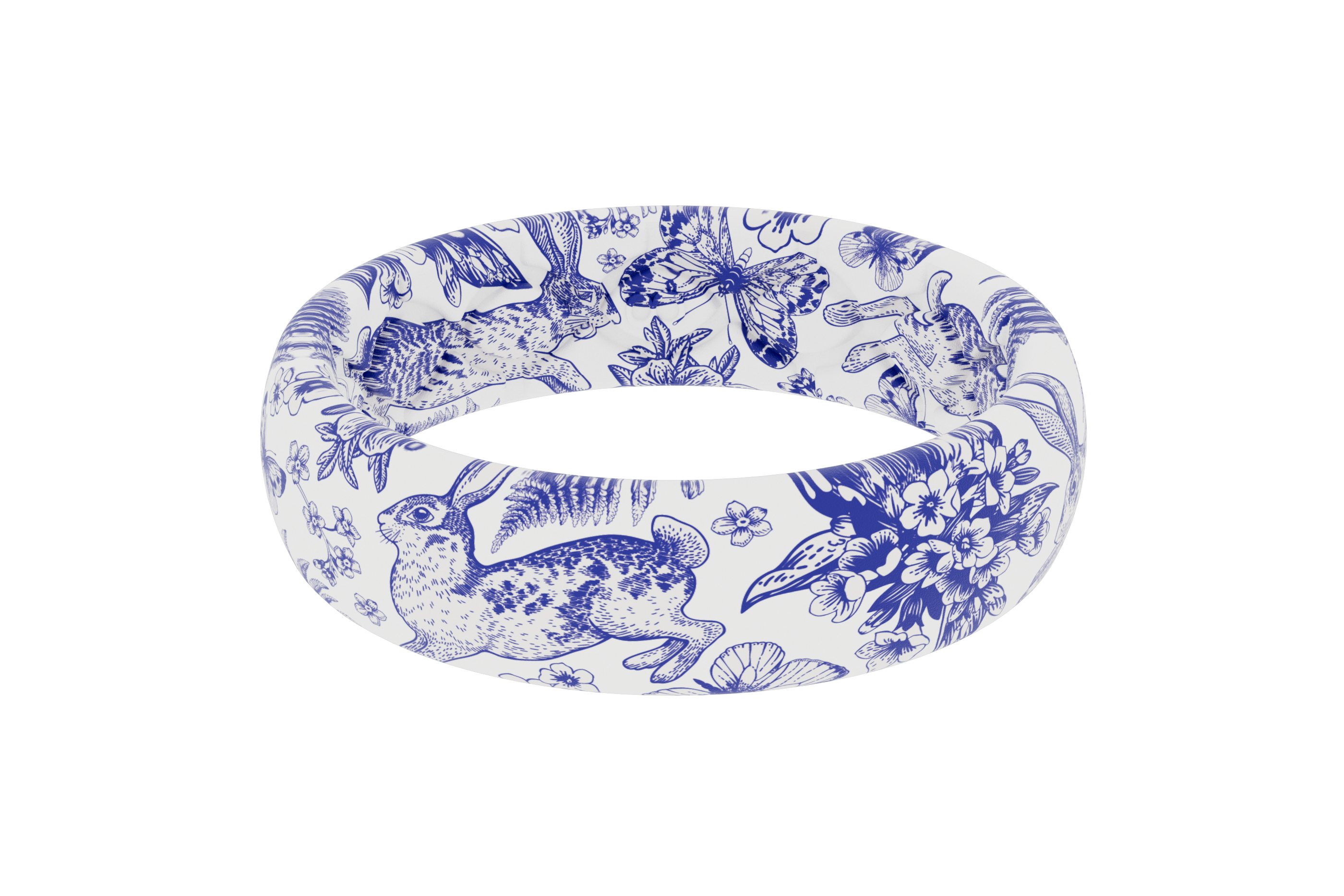 Toile Teacup Thin Ring